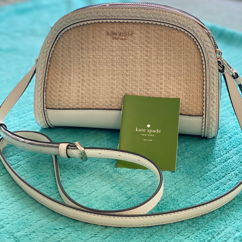Kate Spade reiley straw dome crossbody
